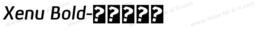 Xenu Bold字体转换